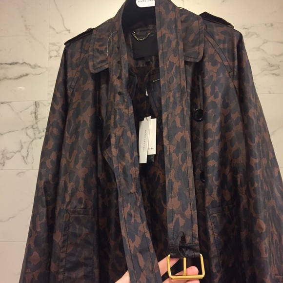Marc Jacobs Leopard-Print Silk Trench - Picture 5 of 7